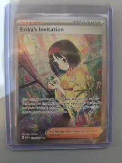 Pokemon Erika's Invitation Holo Card 203/165 SV Scarlet & Violet 151 - Image 1