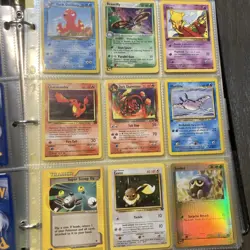 Pokemon Collection Binder Vintage Lot of Cards Holo Rare WoTC Charmander Etc - Image 1