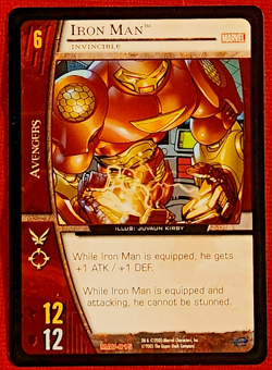 2005 Marvel VS System Iron Man: Invincible Card (Marvel Legends) MAV-015 - Image 1