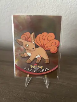 Pokemon 2000 Topps #37 Vulpix Chrome Card - TV Animation Series - Near Mint - Image 1
