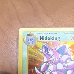 Pokemon Cards: Base Set Shadowless Rare Holo: Nidoking 11/102 - Image 2