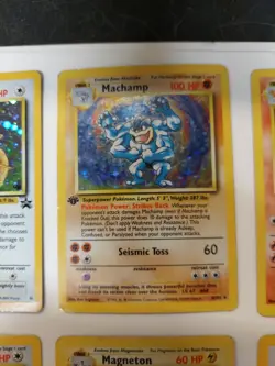 Pokemon 9 Card 1st Edition Halo Lot PLAYED - Image 3