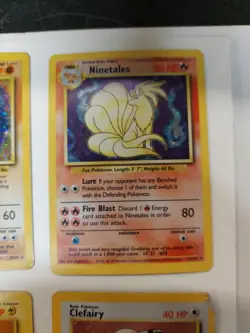 Pokemon 9 Card 1st Edition Halo Lot PLAYED - Image 4