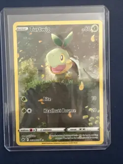 Pokemon TCG Turtwig Crown Zenith: Galarian Gallery Holo Rare Card GG31/GG70 LP - Image 1