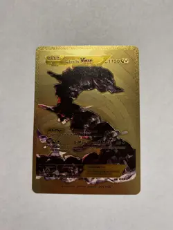 Steelix Vmax Metal Armor Gold Foil Fan Art Display Card Hp1150 - Image 1