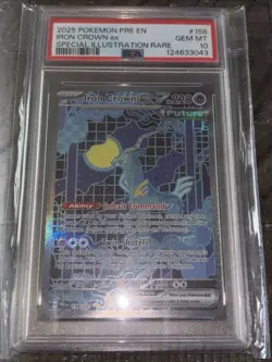 Pokemon TCG Iron Crown EX Prismatic Evolutions Card 158/131 PSA 10 - Image 3