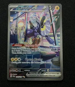 Pokemon TCG Miraidon EX Scarlet Violet Holo Card 244/198 Special Illustration NM - Image 1