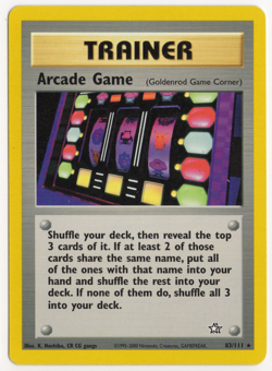 Arcade Game 83/111 Neo Genesis Pokemon Card - Image 1