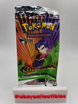 EMPTY Pokemon Gym Challenge Booster Wrapper Koga - NO CARDS - Image 1