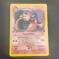 Pokemon TCG Karte - Dunkles Glurak 1. Edition Deutsch 21/82 Team Rocket - Image 2