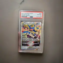 Pokemon 2023 SWSH Crown Zenith Zacian VSTAR Card #096/159 Psa 10 - Image 1