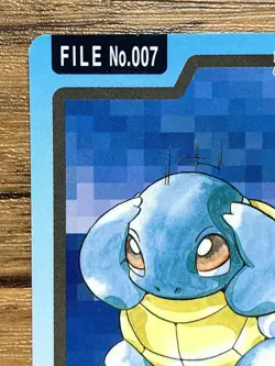 Pokemon Carddass Card Squirtle File No.7 Bandai Pocket Monsters 1997 - Image 3