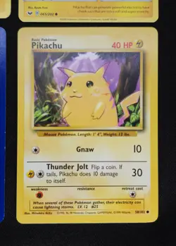 Pikachu - 4 card lot from various sets - Base, Jungle and more PokemonTCG - Image 5