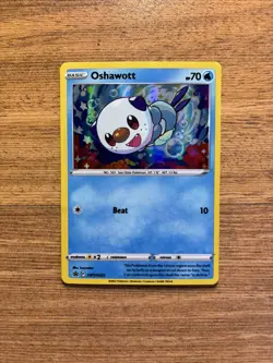 Oshawott HOLO Black Star Promo card SWSH222 Sword & Shield Otter Pokemon 2022 - Image 1