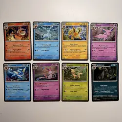 Pokemon TCG Prismatic Evolutions Costco Mini Tin Cosmos Promo Cards Set Of 8 NM - Image 1