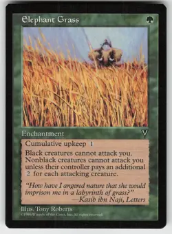 MTG Visions # Elephant Grass Lightly played tcg - Image 1