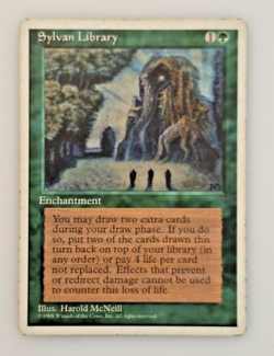 MTG Sylvan Libray - Fourth Edition 1995 (MP) - Image 1