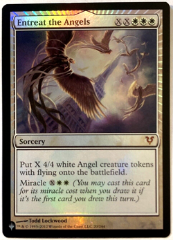 MTG Entreat the Angels *FOIL* Secret Lair Angels Commander Deck 20 NM - Image 1