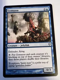MTG Magic The Gathering Zendikar Gomazoa Uncommon LP - Image 1