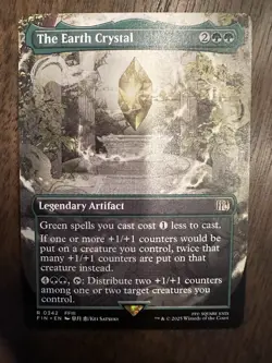 The Earth Crystal : MTG *Borderless* Final Fantasy #0342 / NM - Image 1
