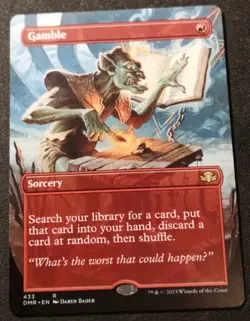 Gamble - Borderless - DMR - MTG - EN - NM - 433 - Image 1