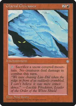 Glacial Crevasses x1 LP - Ice Age - Magic the Gathering MtG - Image 1