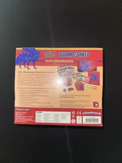 Pokemon TCG Sword and Shield Base Set ETB Elite Trainer Box Zacian, New - Sealed - Image 2