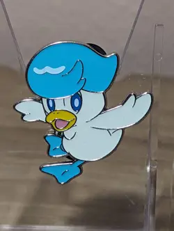 Quaxly Official Pokemon Collector's Pin Enamel Metal Paldea Pin Collection 2023 - Image 1