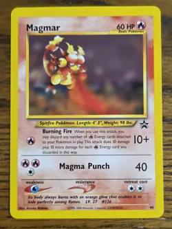 Pokemon Wotc Black Star Promo # 44/53 magmar,,good Looking Card - Image 1