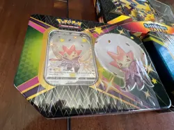 Pokemon TCG Shining Fates Pikachu V Collection New Sealed 4pc Lot 3 Tins 1 Box - Image 3