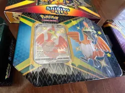 Pokemon TCG Shining Fates Pikachu V Collection New Sealed 4pc Lot 3 Tins 1 Box - Image 4