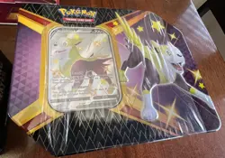 Pokemon TCG Shining Fates Pikachu V Collection New Sealed 4pc Lot 3 Tins 1 Box - Image 5