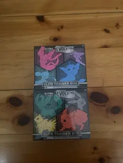 Pokemon Evolving Skies Sword Shield Elite Trainer Box ETB Set of 2, Sealed - Image 1