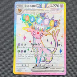 Espeon EX Black Star Promo SVP 175 Pokemon TCG Prismatic Evolutions - Image 1