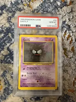 1999 POKEMON GAME #50 GASTLY PSA 10 GEM MINT UNLIMITED BASE SET - Image 1