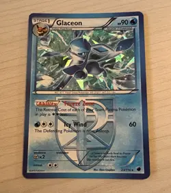 Pokemon TCG Glaceon Plasma Freeze 23/116 Cracked Ice Holo Rare - Image 1