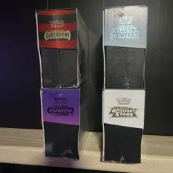 Pokemon ETB Lot Of 4 - Fusion Strike Brilliant Stars Lost Origin Silver - Sealed - Image 3