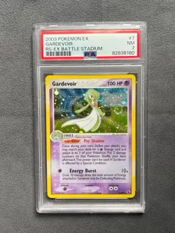 Pokemon 2003 EX Ruby & Sapphire battle stadium Gardevoir PSA 7 HOLO SWIRL - Image 1