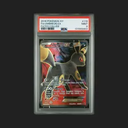 Pokemon TCG Umbreon EX Holo Rare Full Art XY Fates Collide 119/124 PSA 9 MINT - Image 1