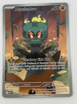 Pokemon TCG Mega Evolution Marshadow 146/132 IR Illustration Rare NM - Image 1