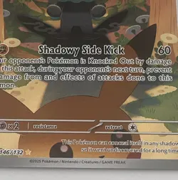 Pokemon TCG Mega Evolution Marshadow 146/132 IR Illustration Rare NM - Image 3