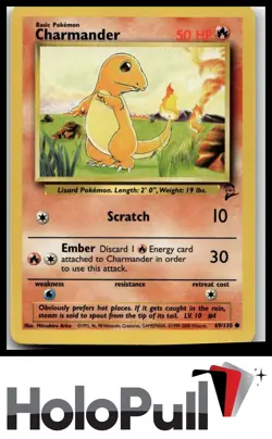 Pokemon TCG Base Set 2 Charmander #069/130 Common - Image 1