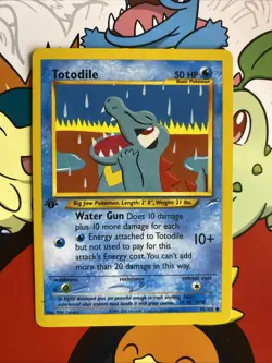 Pokemon Totodile Neo Destiny 1st Edition 85/105 Non-Holo Pack Fresh NM - Image 1