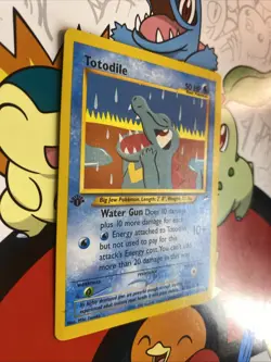 Pokemon Totodile Neo Destiny 1st Edition 85/105 Non-Holo Pack Fresh NM - Image 2