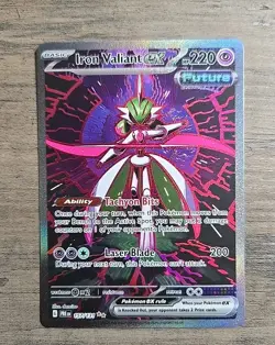 Pokemon TCG Iron Valiant Ex 157/131 SIR Prismatic Evolutions NM - Image 1