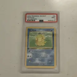 2000 pokemon 1st edition rocket psyduck #65 psa 9 - Image 1