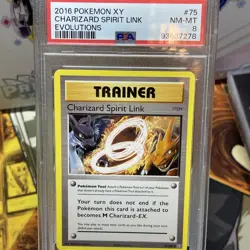 PSA 8 2016 POKEMON CARD CHARIZARD SPRIT LINK EVOLUTIONS #75/108 - Image 4
