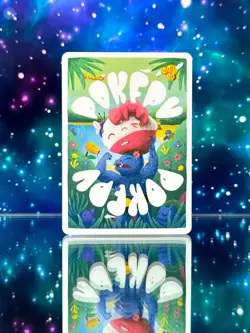 Pokepu S1, 1st Ed. - Pipi Dack (Psyduck) - Pokemon Fan Art & Derpy Parody Card - Image 2