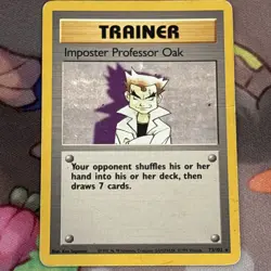 1999 Imposter Professor Oak Base Set Unlimited, Regular, Rare Card 73/102 - Image 1