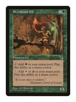 Skyshroud Elf Tempest Common LP Lightly Played Single Card - Image 1